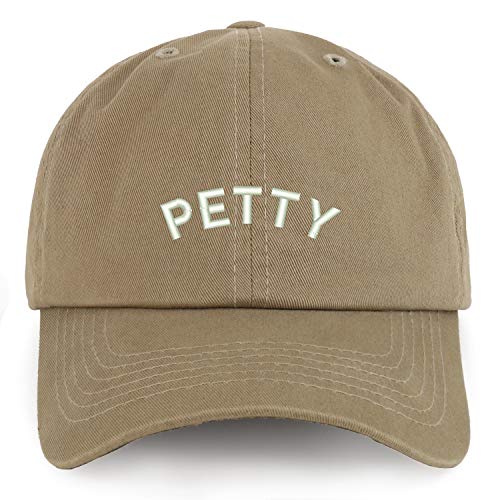 Trendy Apparel Shop XXL Petty Embroidered Unstructured Cotton Cap