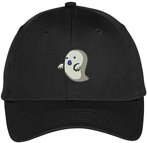 Trendy Apparel Shop Cute Ghost Embroidered Halloween Theme Adjustable Baseball Cap
