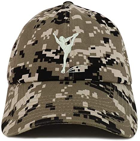 Trendy Apparel Shop Figure Skater Embroidered Soft Crown 100% Brushed Cotton Cap