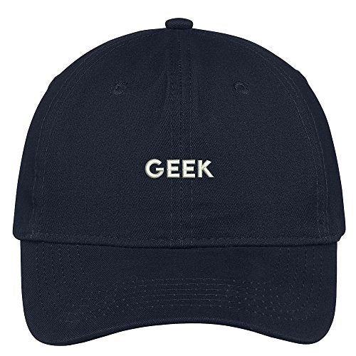 Trendy Apparel Shop Geek Embroidered Low Profile Soft Cotton Brushed Baseball Cap