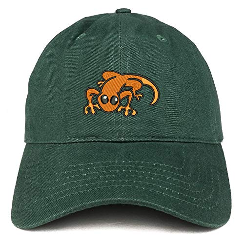 Trendy Apparel Shop Little Lizard Orange Embroidered Unstructured Cotton Dad Hat