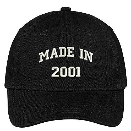 Trendy Apparel Shop Made in 2001-18th Birthday Embroidered Brushed Cot