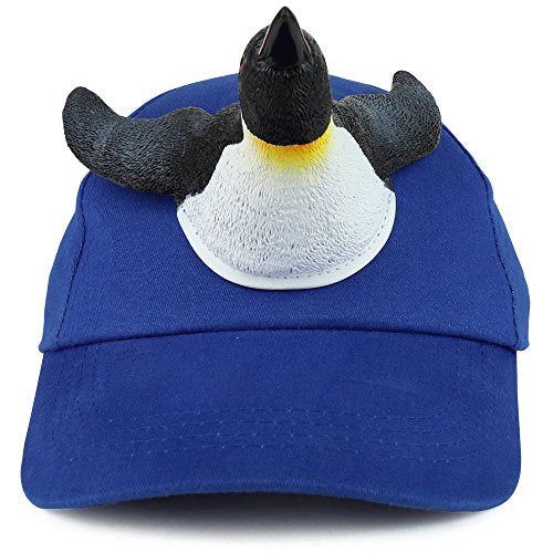Trendy Apparel Shop 3D Penguin Front and Back Funny Animal Costume Baseball Cap