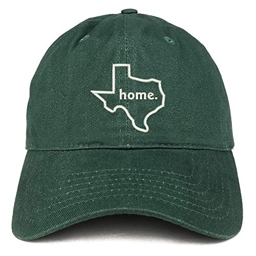 Trendy Apparel Shop Texas Home Embroidered 100% Cotton Adjustable Cap Dad Hat