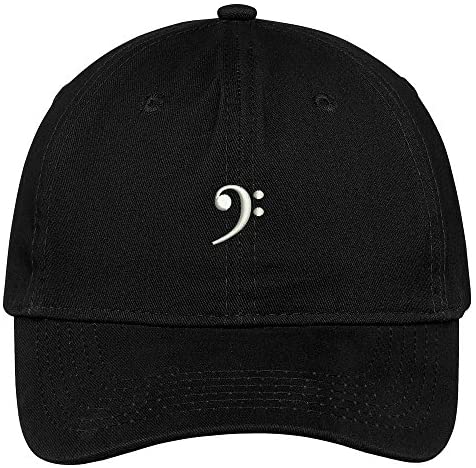 Trendy Apparel Shop Basic Clef Symbol Embroidered Brushed Cotton Dad Hat Cap