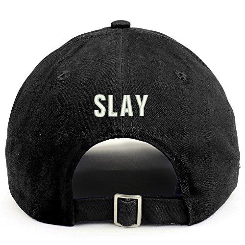 Trendy Apparel Shop Slay (Back) Embroidered 100% Cotton Dad Hat