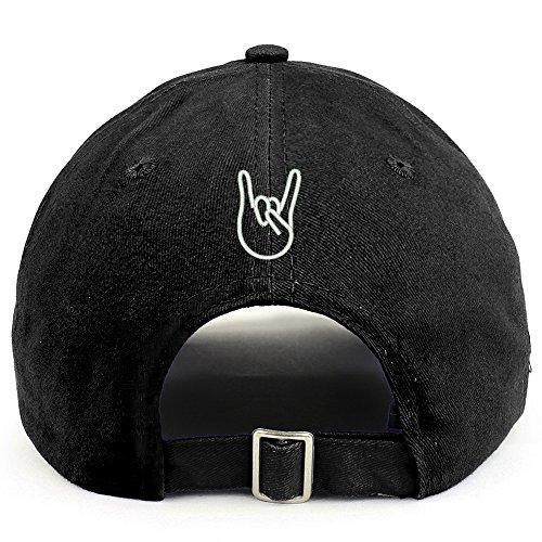 Trendy Apparel Shop Rock On (Back) Embroidered 100% Cotton Dad Hat