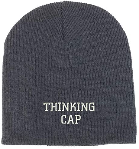 Trendy Apparel Shop Thinking Cap Acrylic Winter Knit Skull Short Beanie