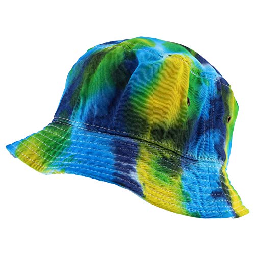 Trendy Apparel Shop Cotton Tie Dyed Patterned Bucket Hat