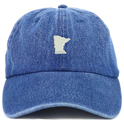 Trendy Apparel Shop Youth Minnesota State Adjustable Soft Crown Baseball Cap