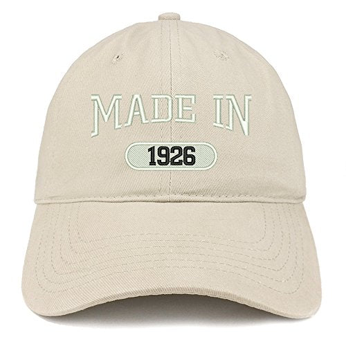 Trendy Apparel Shop Made in 1926 Embroidered 95th Birthday Brushed Cotton Cap
