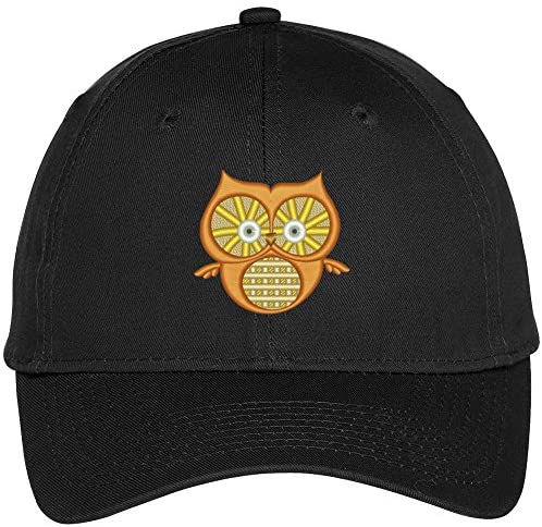 Trendy Apparel Shop Halloween Owl Embroidered Halloween Theme Adjustable Baseball Cap