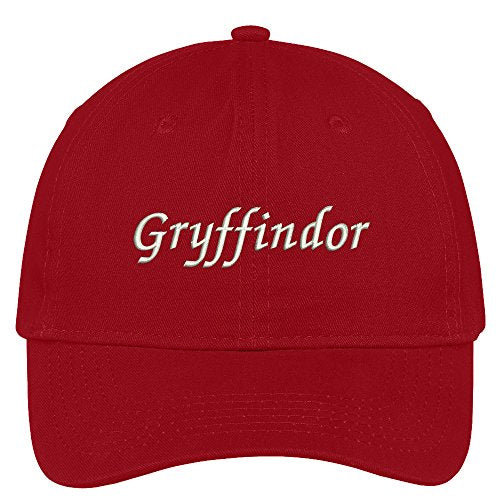 Trendy Apparel Shop Gryffindor Embroidered Soft Crown 100% Brushed Cotton Cap
