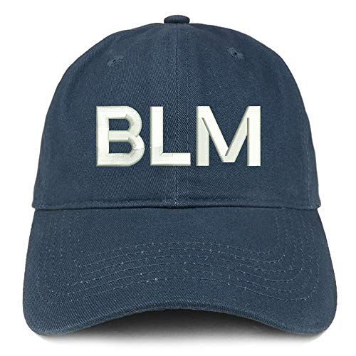Trendy Apparel Shop BLM Embroidered Soft Crown 100% Brushed Cotton Cap