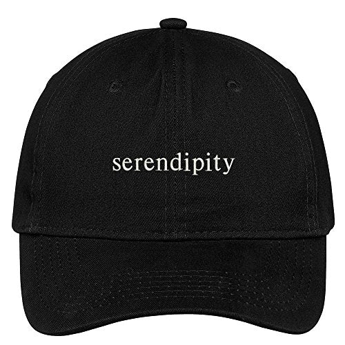 Trendy Apparel Shop Serendipity Embroidered 100% Cotton Adjustable Cap -