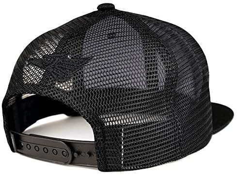 Trendy Apparel Shop Hecho EN Mexico Eagle Wood Patched Canvas Flat Bill Snapback Mesh Cap