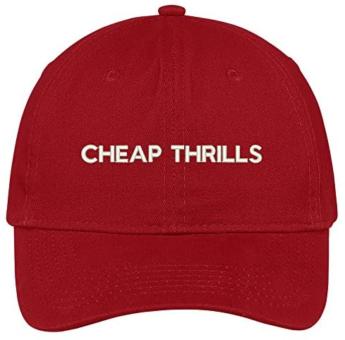 Trendy Apparel Shop Thrills Embroidered Brushed Cotton Adjustable Cap Dad Hat