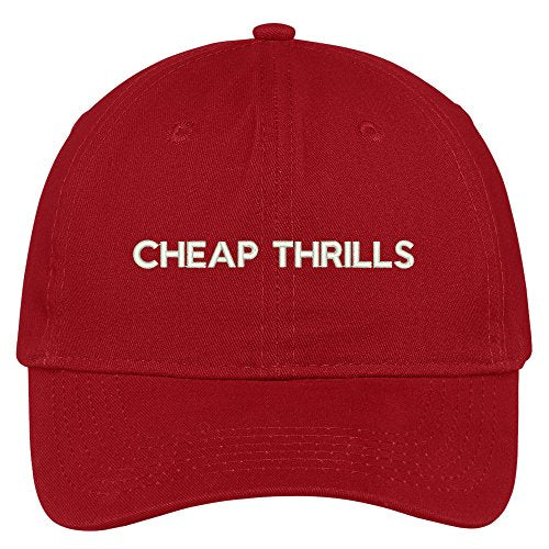 Trendy Apparel Shop Thrills Embroidered Brushed Cotton Adjustable Cap Dad Hat