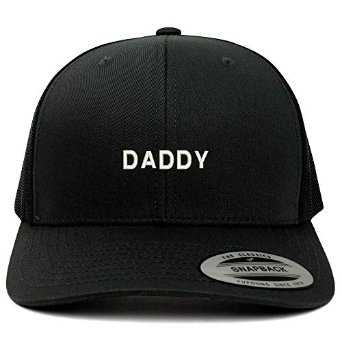 Trendy Apparel Shop Flexfit Daddy Embroidered Retro Trucker Mesh Cap