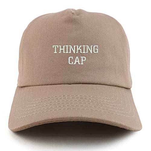 Trendy Apparel Shop Thinking Cap Unstructured 5 Panel Dad Baseball Cap