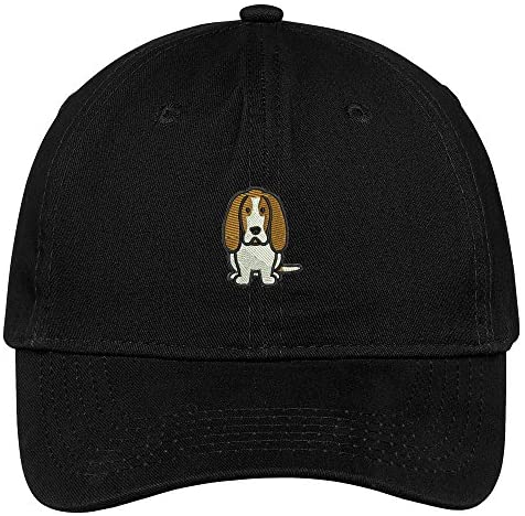 Trendy Apparel Shop Basset Hound Dog Breed Embroidered Soft Cotton Low Profile Dad Hat Baseball Cap