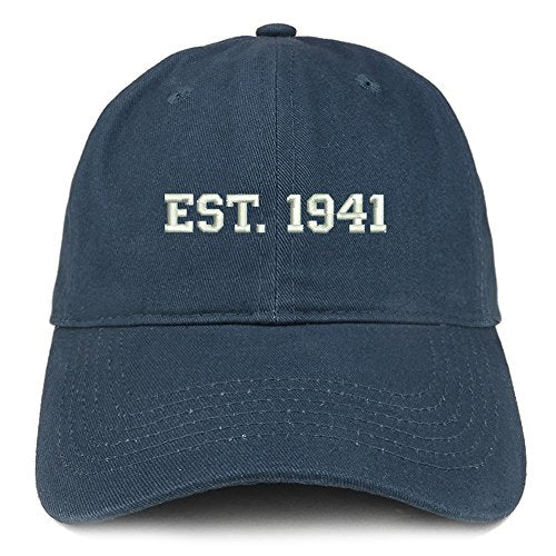 Trendy Apparel Shop EST 1940 Embroidered - 80th Birthday Gift Soft Cotton Baseball Cap