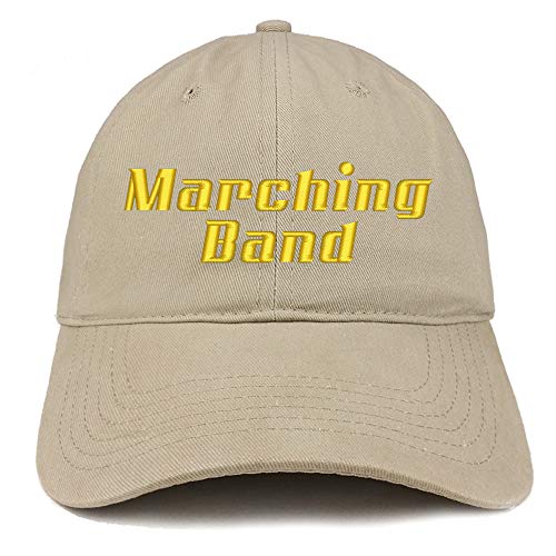 Trendy Apparel Shop Marching Band Embroidered Soft Crown 100% Brushed Cotton Cap