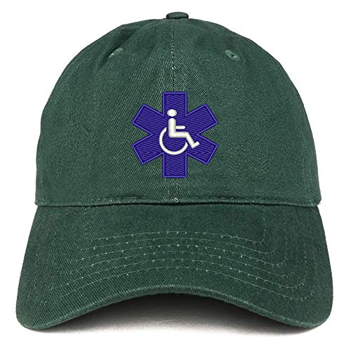 Trendy Apparel Shop Service Dog with Wheel Chair Logo Embroidered Brushed Cap