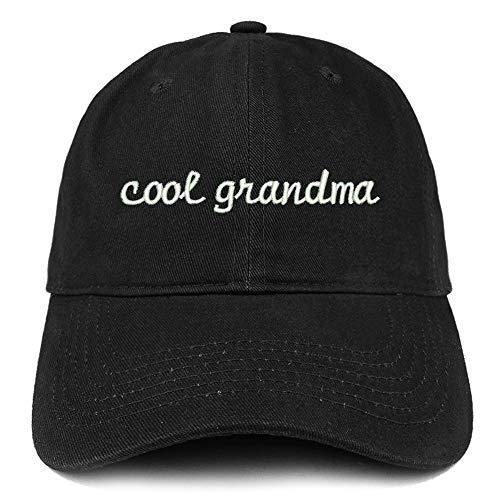 Trendy Apparel Shop Cool Grandma Embroidered Soft Crown 100% Brushed Cotton Cap