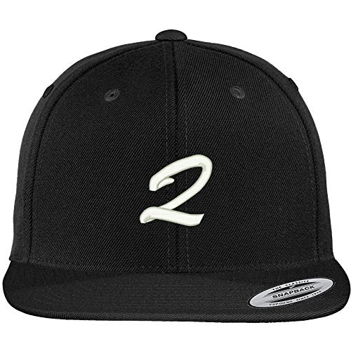 Trendy Apparel Shop Letter Q Brushed Script Embroidered Flat Bill Snapback Baseball Cap