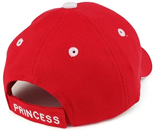 Trendy Apparel Shop Infant Size Princess 3D Embroidered Adjustable Baseball Cap