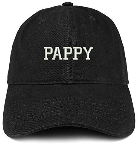 Trendy Apparel Shop Pappy Embroidered Soft Crown 100% Brushed Cotton Cap
