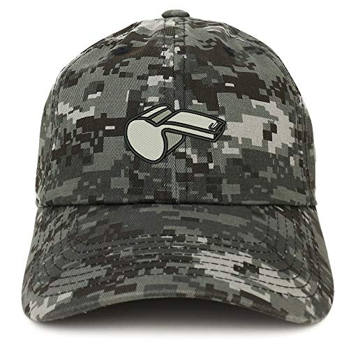 Trendy Apparel Shop Referee Whistle Blower Soft Crown 100% Brushed Cotton Cap