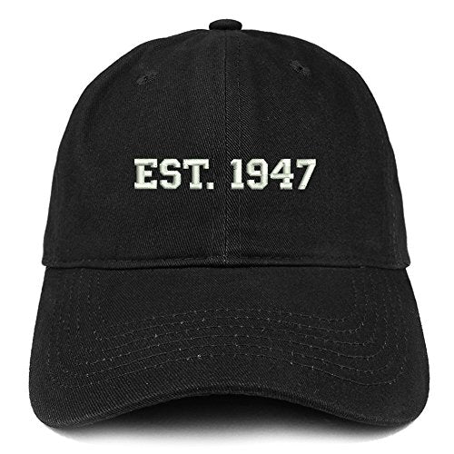 Trendy Apparel Shop EST 1947 Embroidered -  Birthday Gift Soft Cotton Baseball Cap