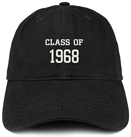Trendy Apparel Shop Class of 1968 Embroidered Reunion Brushed Cotton Baseball Cap