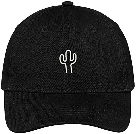Trendy Apparel Shop Cactus Embroidered Soft Low Profile Adjustable Cotton Cap
