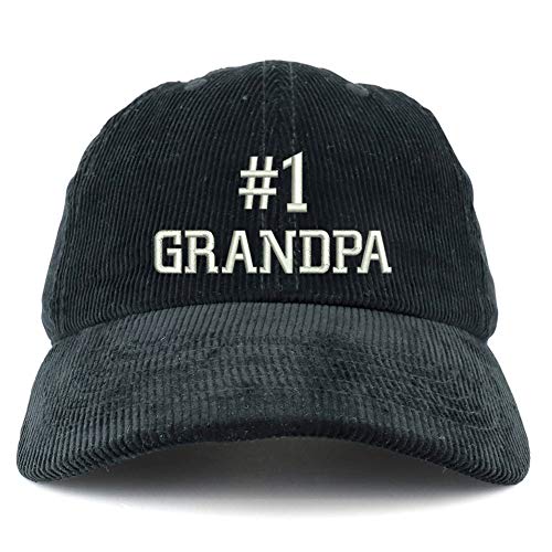 Trendy Apparel Shop Number 1 Grandpa Corduroy Unstructured Baseball Cap