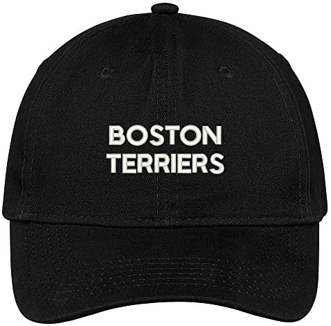 Trendy Apparel Shop Boston Terriers Dog Breed Embroidered Dad Hat Adjustable Cotton Baseball Cap