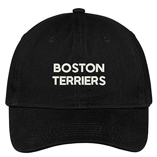 Trendy Apparel Shop Boston Terriers Dog Breed Embroidered Dad Hat Adjustable Cotton Baseball Cap
