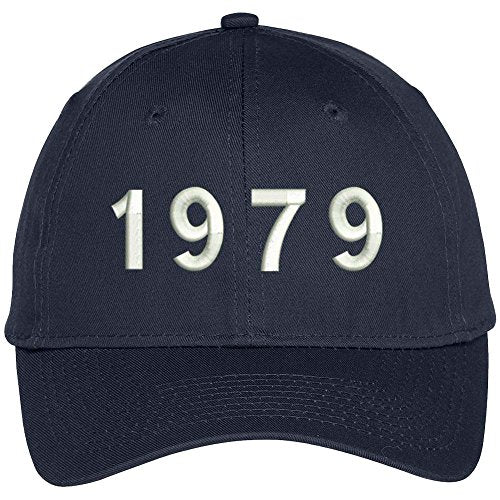 Trendy Apparel Shop 1979 Birth Year Embroidered Baseball Cap