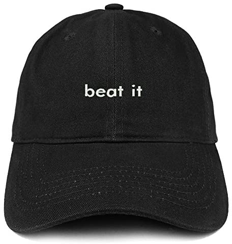 Trendy Apparel Shop Beat It Embroidered Soft Cotton Dad Hat