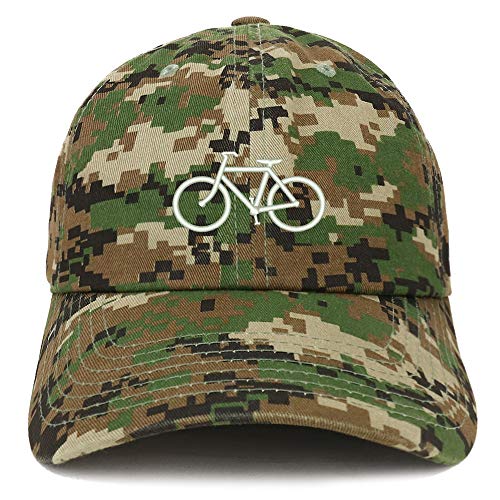 Trendy Apparel Shop Love to Bicycle Image Embroidered Cotton Dad Hat