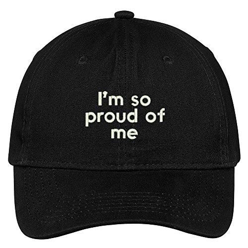 Trendy Apparel Shop I'm So Proud of Me Embroidered Soft Cotton Adjustable Cap Dad Hat