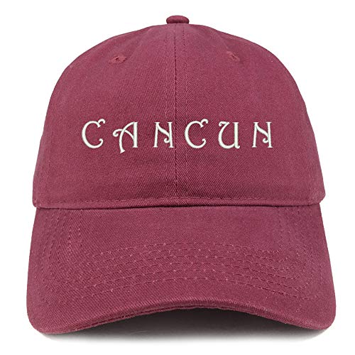 Trendy Apparel Shop Cancun Mexico Embroidered 100% Cotton Adjustable Cap Dad Hat