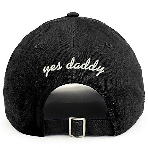 Trendy Apparel Shop yes Daddy (Back) Embroidered 100% Cotton Dad Hat