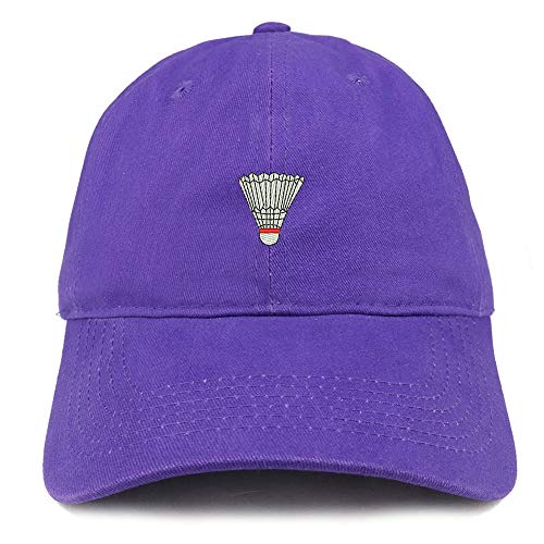 Trendy Apparel Shop Badminton Shuttlecock Soft Crown 100% Brushed Cotton Cap