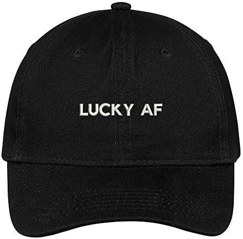 Trendy Apparel Shop Luck AF Embroidered Cap Premium Cotton Dad Hat