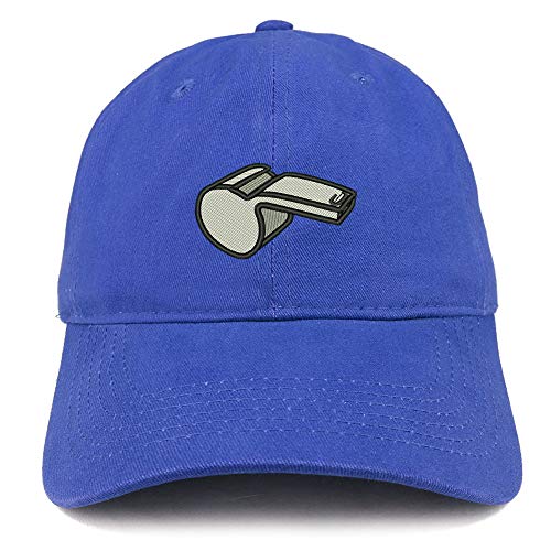 Trendy Apparel Shop Referee Whistle Blower Soft Crown 100% Brushed Cotton Cap