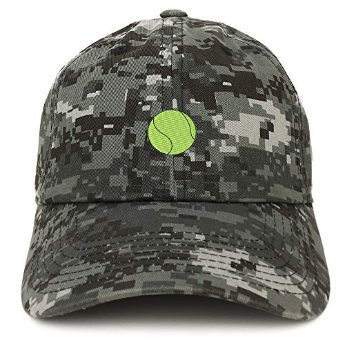 Trendy Apparel Shop Tennis Ball Embroidered Brushed Cotton Cap