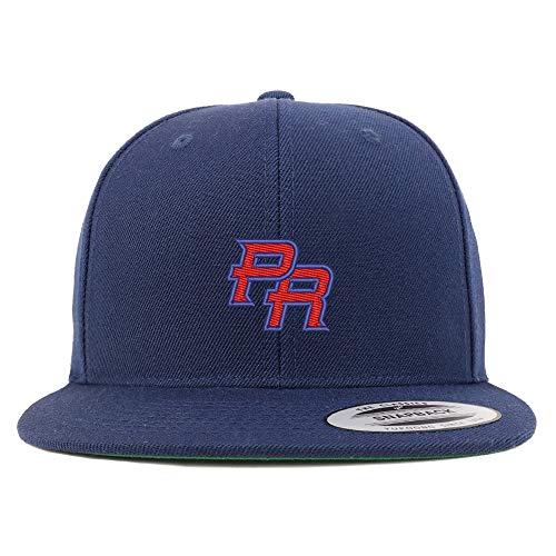 Trendy Apparel Shop Puerto Rico PR Small Embroidered Snapback Flatbill Baseball Cap